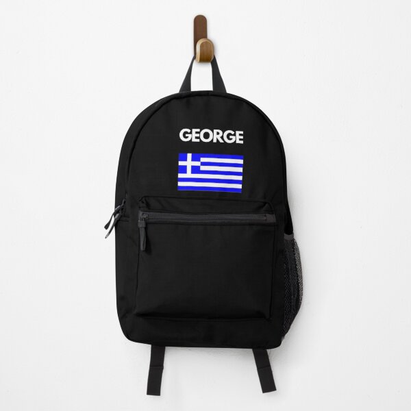 Item preview, George Greek Name with Greek Flag Design designed and sold by TheGreekGuy.