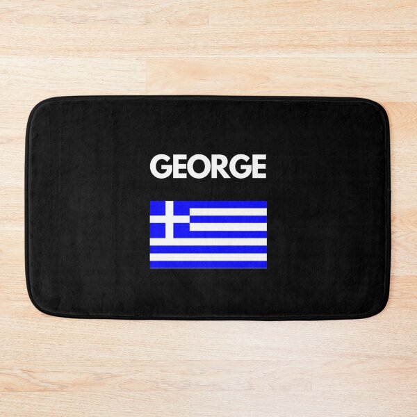 Item preview, George Greek Name with Greek Flag Design designed and sold by TheGreekGuy.