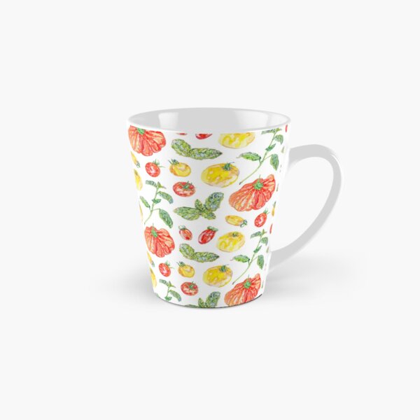Item preview, Tomatoes and Basil Pattern - White designed and sold by beccaboyce.