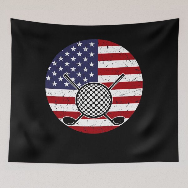 Item preview, American Flag Golf Funny Golf Club Sports Gift Retro Golfer designed and sold by marcek.