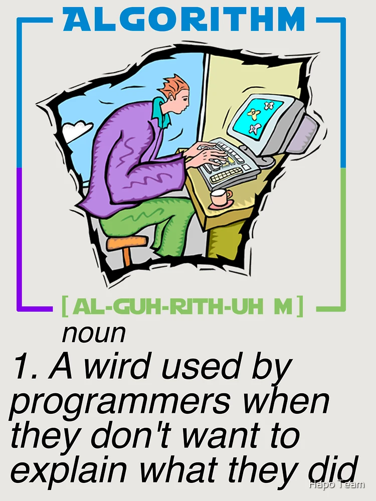Thumbnail 6 of 6, Premium Oversized Hoodie, Algorithm Definition Funny Programming Definition designed and sold by Hapo Team.