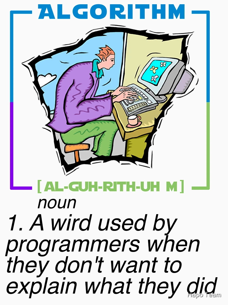 Thumbnail 6 of 6, Pullover Hoodie, Algorithm Definition Funny Programming Definition designed and sold by Hapo Team.