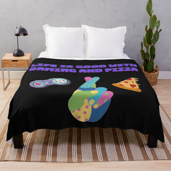 Item preview, Life is better with Pizza and Gaming designed and sold by lotusbud.