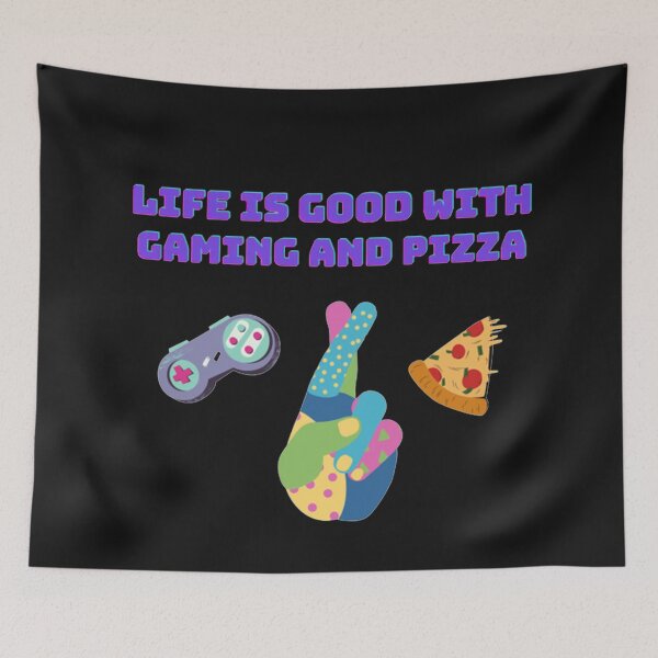 Item preview, Life is better with Pizza and Gaming designed and sold by lotusbud.