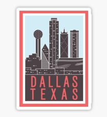 Dallas Tx - Pink Sticker