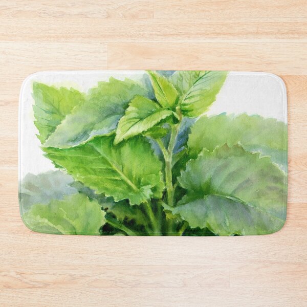 Item preview, grass with large leaves, watercolor drawing from nature designed and sold by avamnenado.