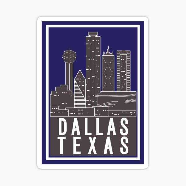 Dallas Tx - Purple Sticker