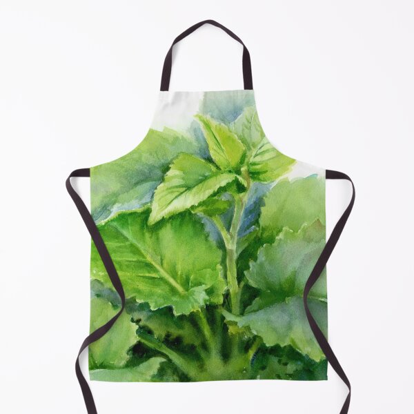Item preview, grass with large leaves, watercolor drawing from nature designed and sold by avamnenado.
