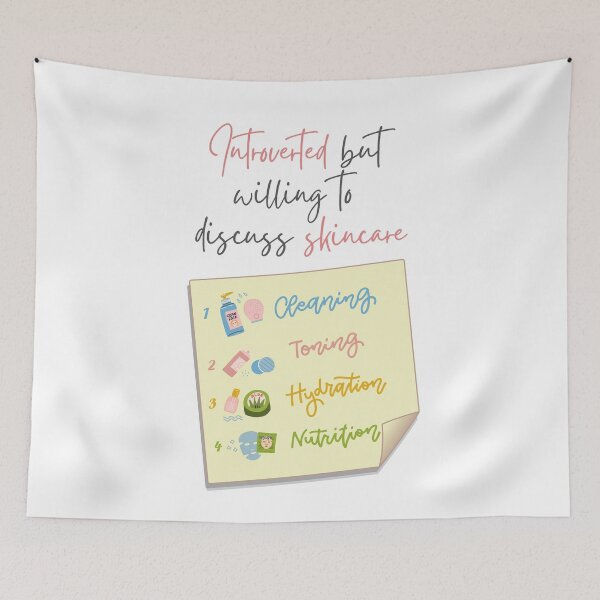 Item preview, Introverted But Willing To Discuss Skincare designed and sold by casualism.