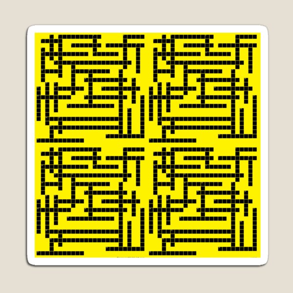 Item preview, Forerunner Crossword yellow designed and sold by DevMetal.