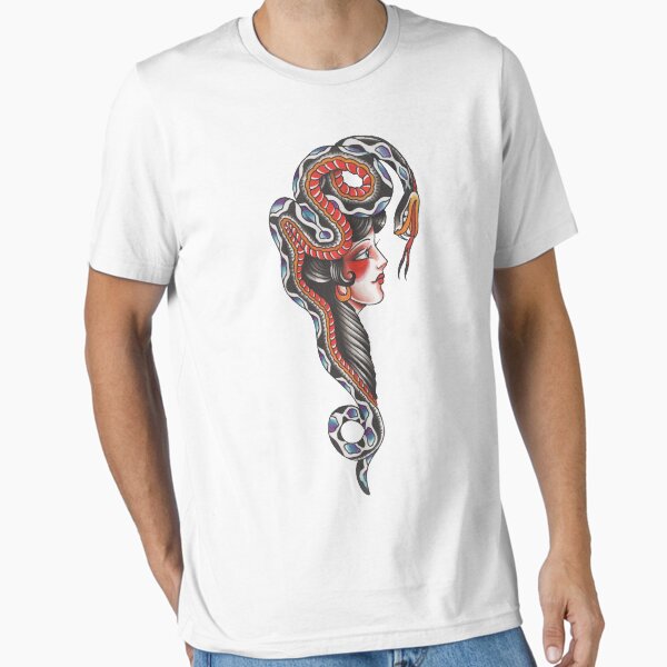 Item preview, Snake Head Lady designed and sold by Wally Tattoo & Art.
