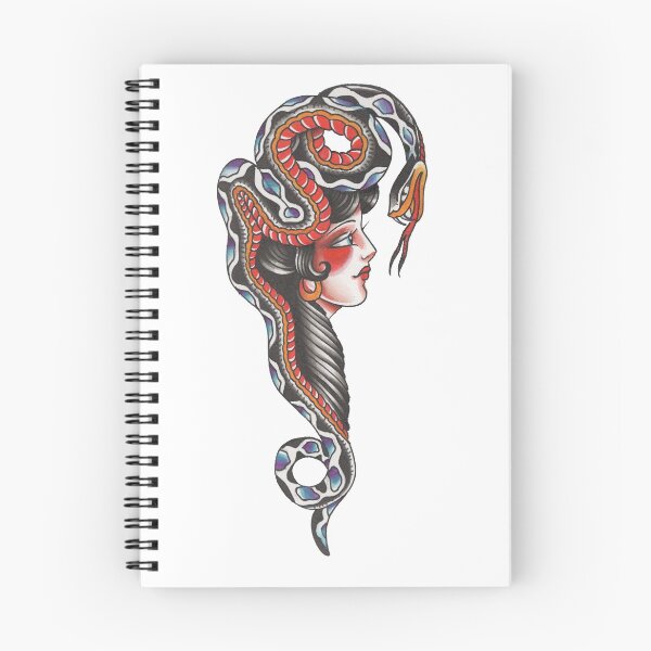 Item preview, Snake Head Lady designed and sold by Wally Tattoo & Art.