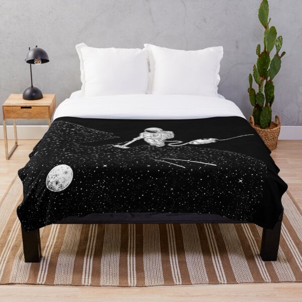 Space Cleaner Throw Blanket