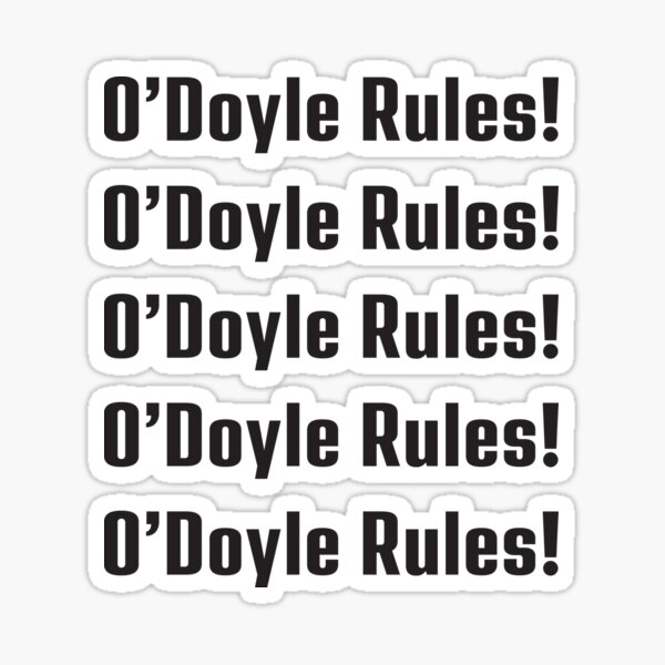 Vista previa del artículo con la obra «Copia de Billy Madison - Reglas de O'Doyle», diseñado y vendido por 90s-Mall.