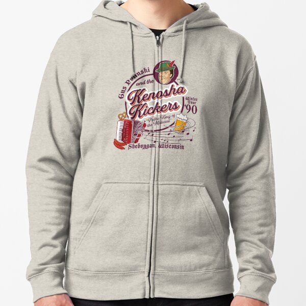 Kenosha Kickers the Polka King of the Midwest Zipped Hoodie