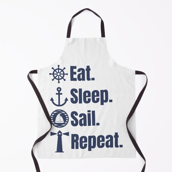 Item preview, Eat Sleep Sail Repeat designed and sold by springbloomb.