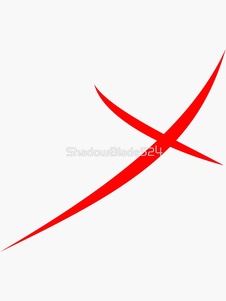 "Red X" Sticker for Sale by ShadowBlade524 Redbubble