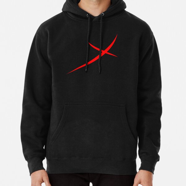 Red X Pullover Hoodie