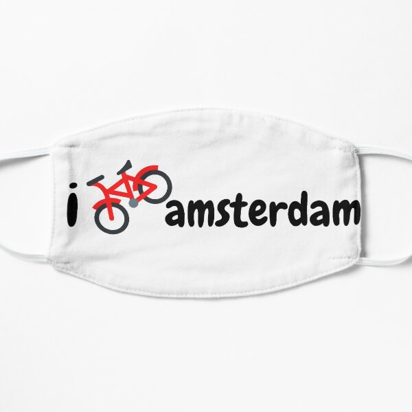 i love amsterdam Flat Mask