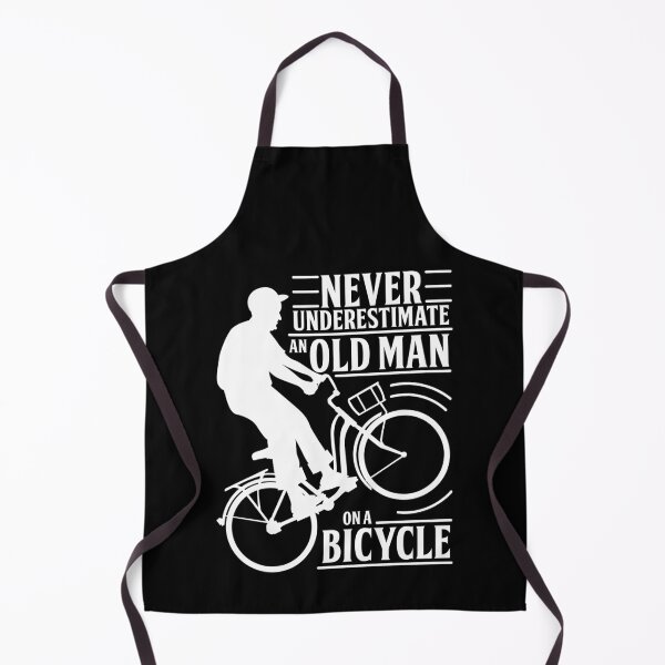 Item preview, Never Underestimate An Old Man On a Bicycle designed and sold by Andantino.