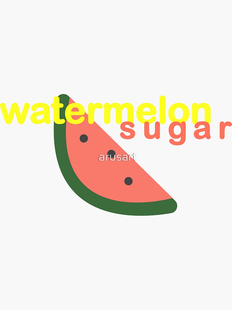 Harry Styles Watermelon Sugar Sticker Sticker For Sale By Arusart Redbubble 6274