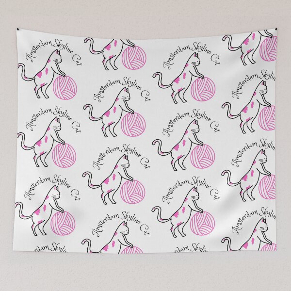 Item preview, amsterdam skyline cat designed and sold by JocelynCrafts.