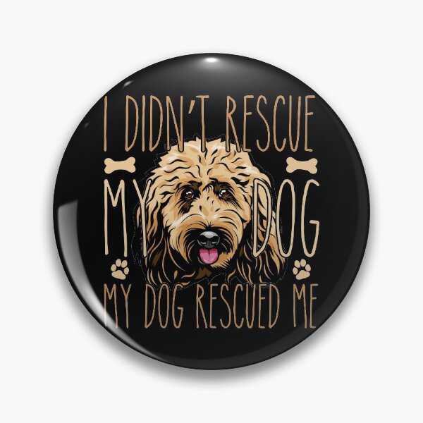 Item preview, i didn't rescue my dog my dog rescued me, Gift idea for Goldendoodle owner, Slim Fit T-Shirt designed and sold by ayotees.