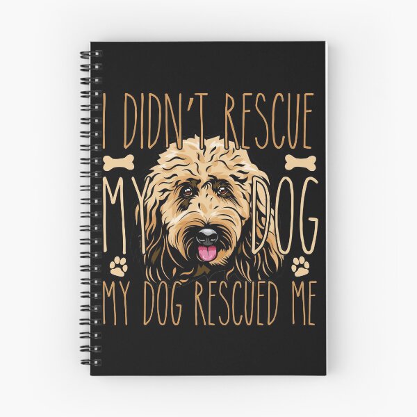 Item preview, i didn't rescue my dog my dog rescued me, Gift idea for Goldendoodle owner, Slim Fit T-Shirt designed and sold by ayotees.