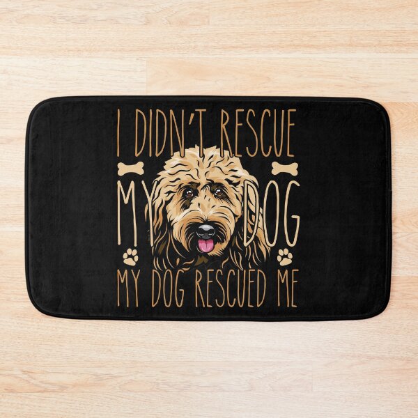 Item preview, i didn't rescue my dog my dog rescued me, Gift idea for Goldendoodle owner, Slim Fit T-Shirt designed and sold by ayotees.