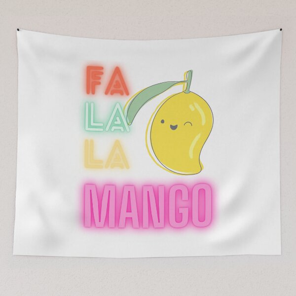 Item preview, FA LA LA MANGO Funny Food Meme Design designed and sold by LevelUpMerch.
