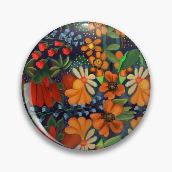Item preview, painted flowers designed and sold by LBehrendtDesign.