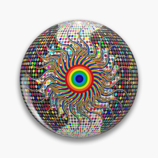 Item preview, Cool illusion graphic rainbow eye- Funny graphic rainbow ball designed and sold by The Full Cart.