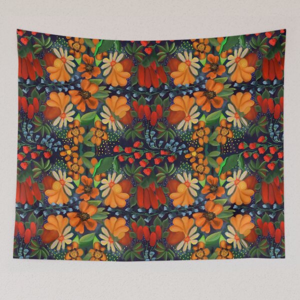 Item preview, painted flowers designed and sold by LBehrendtDesign.