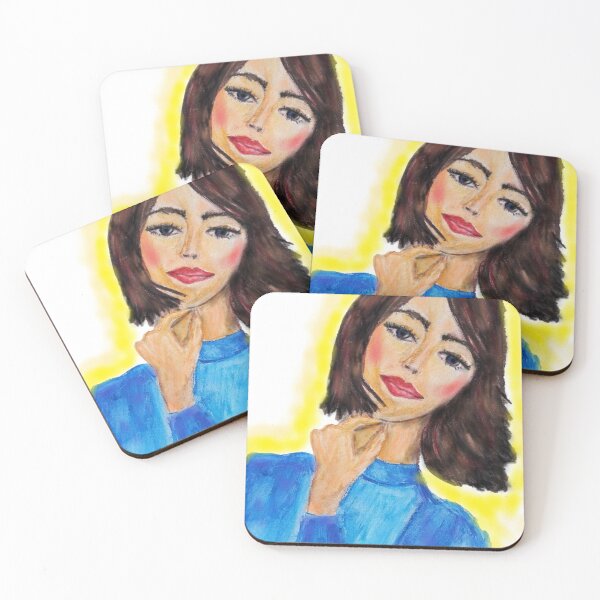 Item preview, PRETTY GIRL IN A BLUE SWEATER  designed and sold by IvanaKada.