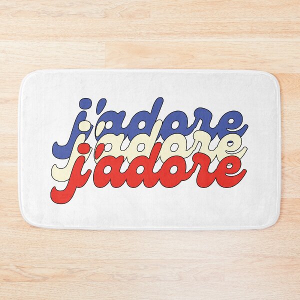 Item preview, J'ADORE French Words I LIKE I LOVE Cute French Language designed and sold by a-little-ink.