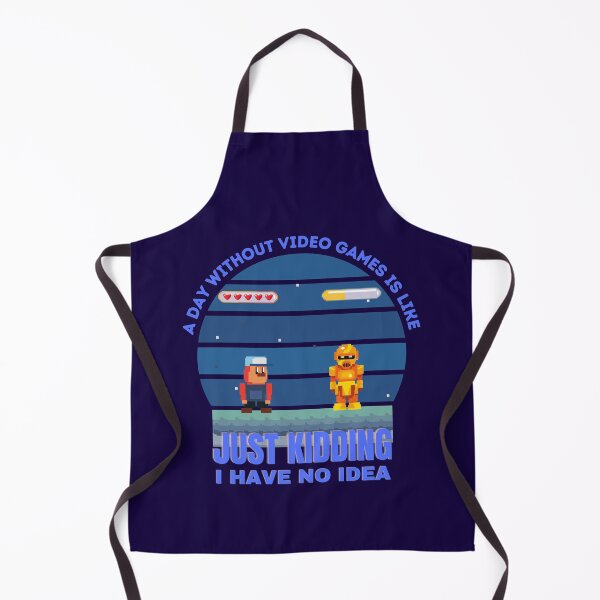 Item preview, A Day Without Video Games Funny 2D Game Robot Life Bar Joke designed and sold by trendo.