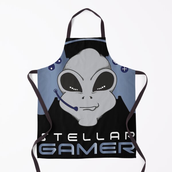Item preview, Gamer Alien Head Titanium Blue designed and sold by PEHardy-Designs.