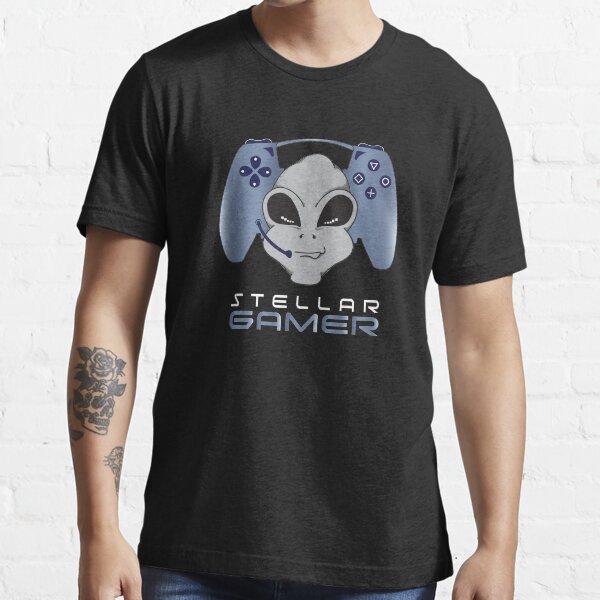 Item preview, Gamer Alien Head Titanium Blue designed and sold by PEHardy-Designs.