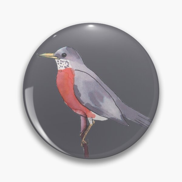 Item preview, American Robin wild bird illustration  designed and sold by TheWaterBirds.