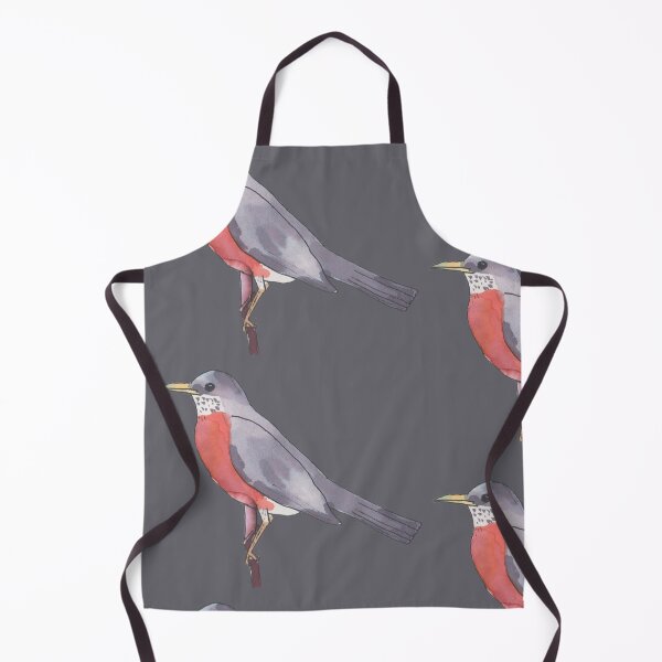 Item preview, American Robin wild bird illustration designed and sold by TheWaterBirds.