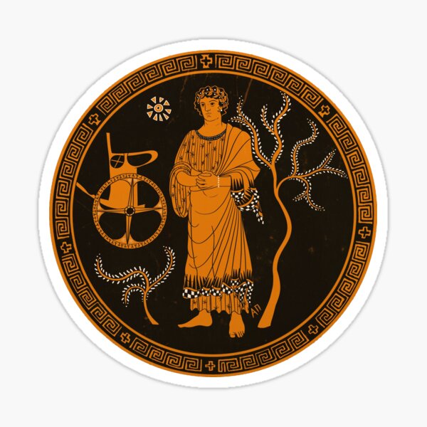 You Know He Had To Do It To 'Em (Ancient Greek Pottery Style) Sticker