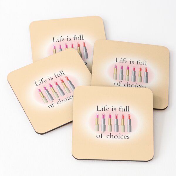 Item preview, A stylish pink and red lipstick picture with funny lipstick quote designed and sold by Drawing-Dolphin.