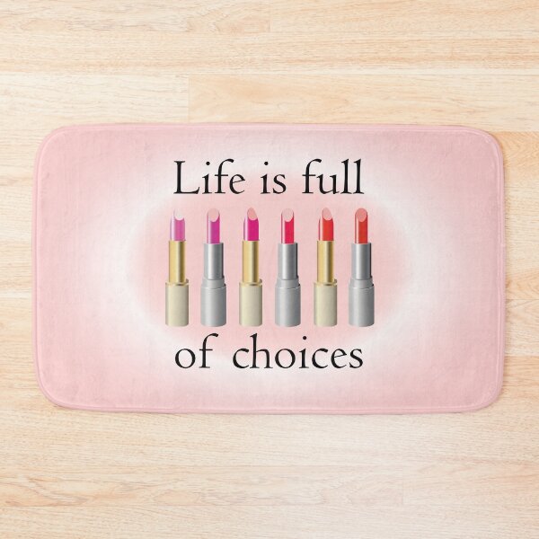 Item preview, A stylish pink and red lipstick picture with funny lipstick quote designed and sold by Drawing-Dolphin.