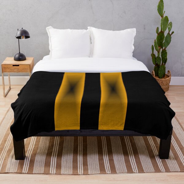 Item preview, Rayas de color amarillo a negro con fondo negro designed and sold by DistantOverture.