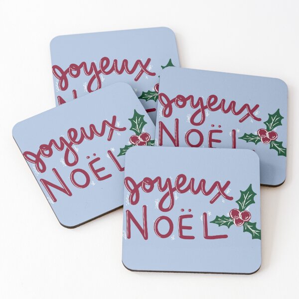 Joyeux Noel Coasters Redbubble