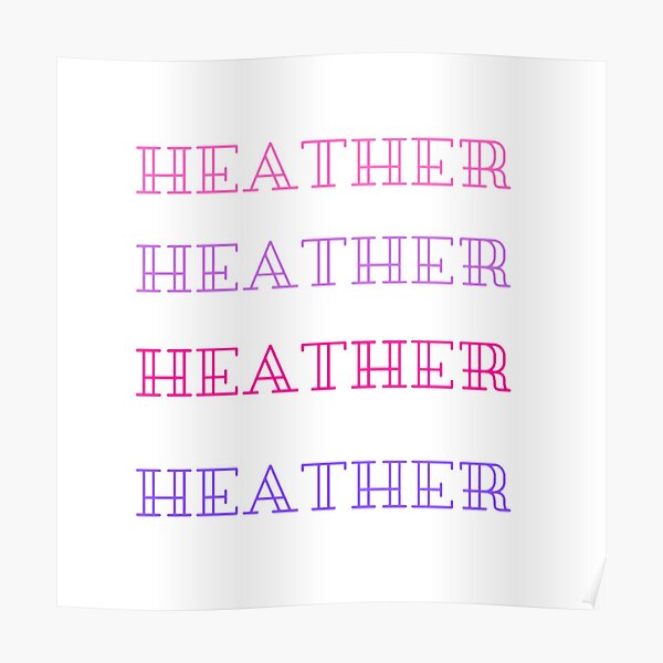 First Name Heather First Name Heather First Name Heather Wall Art