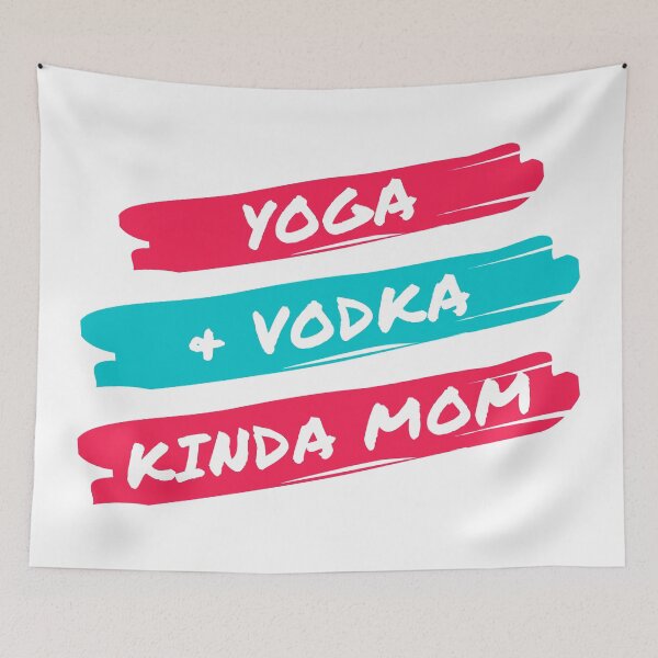 Item preview, Yoga and vodka kinda mom designed and sold by TheGreenGoat.