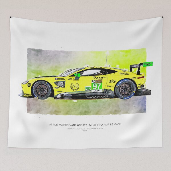 Item preview, Coche Aston Martin Vantage LMGTE Pro AMR Le Mans 2019 - Arte lateral designed and sold by d25bev.