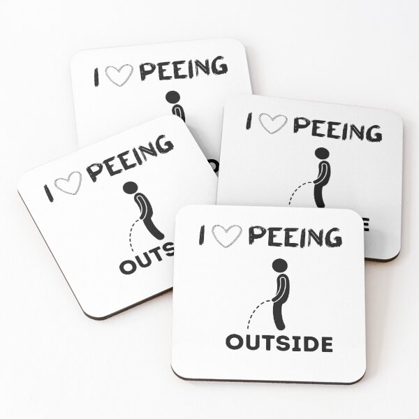 Item preview, I Love Peeing Outside funny idea for T-Shirt designed and sold by lhousshop.