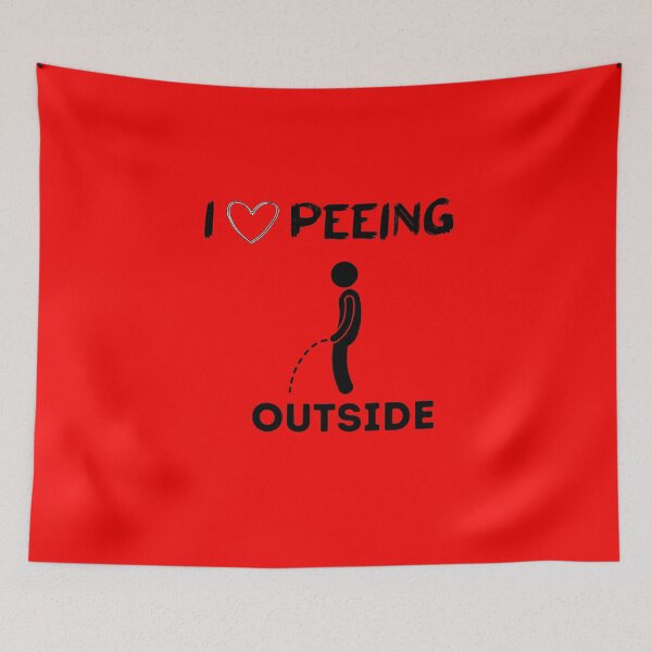 Item preview, I Love Peeing Outside funny idea for T-Shirt designed and sold by lhousshop.